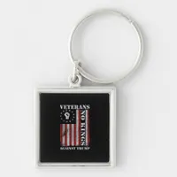 Military Veterans Protest Flag Patriotic Freedom Keychain