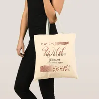 Pink Let's Get Wild Animal Print Bachelorette Bach Tote Bag