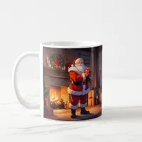 Santa's Christmas Eve Visit Coffee Mug