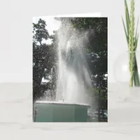 Fountain in Washington, Iowa Card