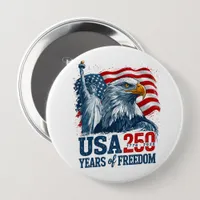 Thumbnail for USA 250 America's Semiquincentenl Liberty & Eagle Button