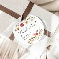 Wildflower Round Favor Tags