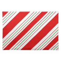 Christmas Candy Cane Stripes ID259 Placemat