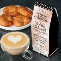 Elegant 30th Pearl Wedding Anniversary Celebration Roasted Coffee