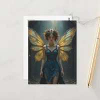 Fairy in a Denim Dress Postcard