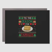 Tis Season For Tamales Funny Christmas Food Car Magnet