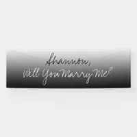 Will you Marry Me,  Ombre Banner