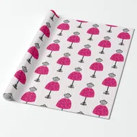 Glam Fashion Diva Birthday Party Wrapping Paper