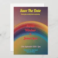 Rainbow Wedding Invitation