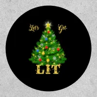 Let's Get Lit Christmas Christmas Patch
