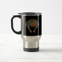 Skeleton Hands Making A Heart Classic Travel Mug