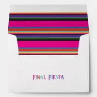 Colorful Final Fiesta Mexican Serape Bachelorette Envelope