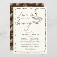 Simple Love is Brewing Coffee Bridal Shower Invitation