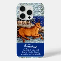 Taurus the Bull Zodiac Sign Birthday Party iPhone 15 Pro Case