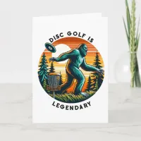 Have a Legendary Birthday | Disc Golf Bigfoot Card