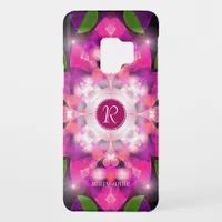 Pretty Pink Glow Monogram Cases Covers