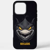 Angry Shark Black iPhone 16 Pro Max Case