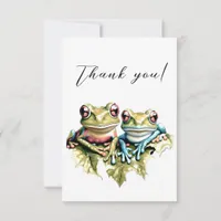 10 Year Wedding Anniversary Garden Casual Party Thank You Card