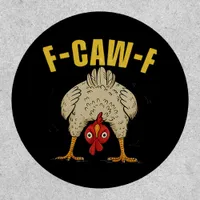 F-Caw-F Humor Gothic Crow Funny Aesthetic Style Patch