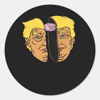 Donald Brain Trumpkin  Artwork  Classic Round Sticker