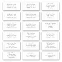 Informal Individual Names Addresses Shipping Sticker