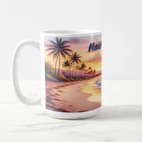 Watercolor Sketch Maui Hawaii Colorful | Coffee Mug