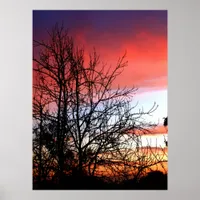 RedTones Skies Print