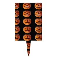 Vintage Halloween Jack o' Lantern Cake Topper