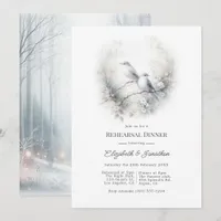 Enchanted Forest Nightingales Rehearsal Dinner Invitation