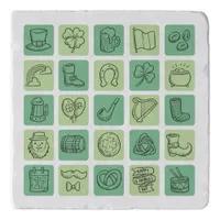 St. Patrick's Hand Drawn Icons ID635 Trivet
