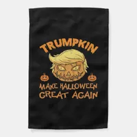 Trumpkin Halloween Pumpkin Garden Flag