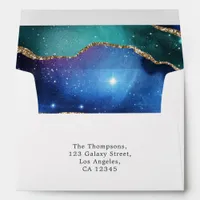 Galaxy Agate Bat Mitzvah Envelope