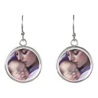 Sweet Mother and Baby Sentimental Bond Keepsake Earrings