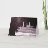 Ghostly Ship Card
