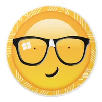 Emoji Totally Techie ID229 Ceramic Knob