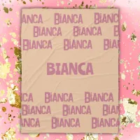 Personalized Girl Name in Rose | Fleece Blanket