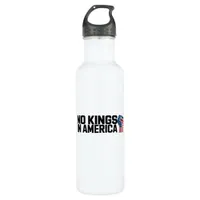 No Kings In America USA Vintage Graphic Stainless Steel Water Bottle