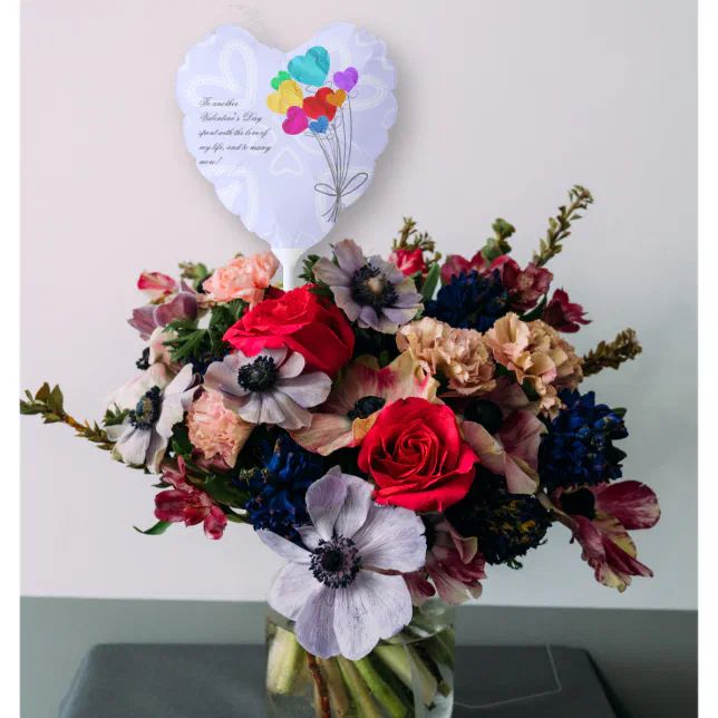 A bouquet of heart paper balloons 