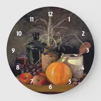 Autumn Decorations on Table Clock