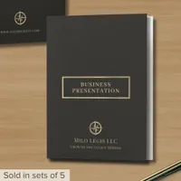 Business Presentation Folder Custom Logo