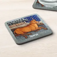 Taurus the Bull Zodiac Sign Birthday Party Beverage Coaster