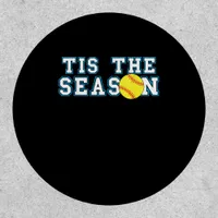 Tis The Season Softball Coach Creative Casual Patch