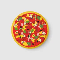 Pizza Lover Colourful Magnet