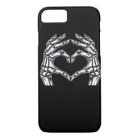 Skeleton Heart Hands Sign Halloween Costume Basic  iPhone 8/7 Case