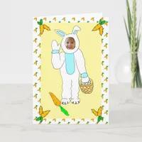 Happy Easter Personalized Photo Easter Bunny Card