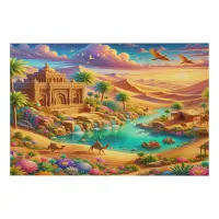 Fantasy Celestial Ancient Desert Oasis |