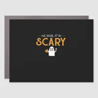 Eat Drink And Be Scary Classic Aesthetic Unique Car Magnet