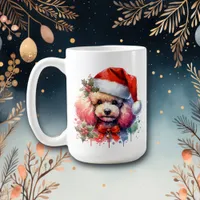 Sweet Watercolor Poodle Personalized Coffee Mug