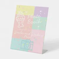  Retro Ice Cream Photo Booth Pedestal Sign