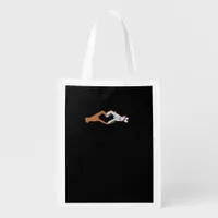 Skeleton Hands Heart Show Clean Graphic Mood Grocery Bag